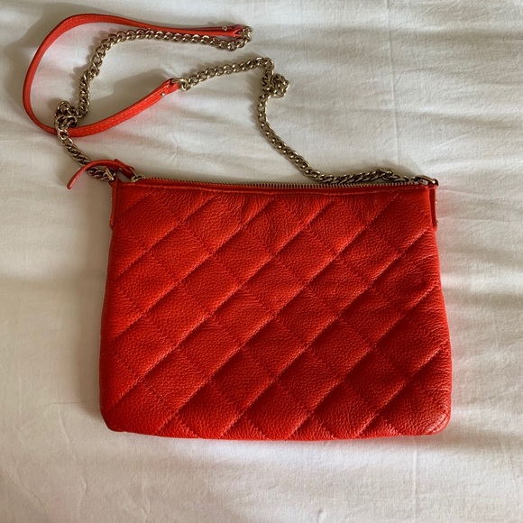 Red Kate Spade Quilted Crossbody Purse - Picture 2 of 5